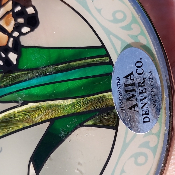 Amia Hanging Suncatcher Flowers w/Butterfly 6 7/8inLx5 1/3in.W+Chain,GUC - Picture 6 of 8